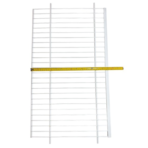 Frigidaire Upright Freezer Wire Shelf Replacement 15.25" Depth  White Metal - Picture 1 of 2